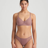 MARIE JO LOUIE FULL CUP BRA WIRELESS - SATIN TAUPE