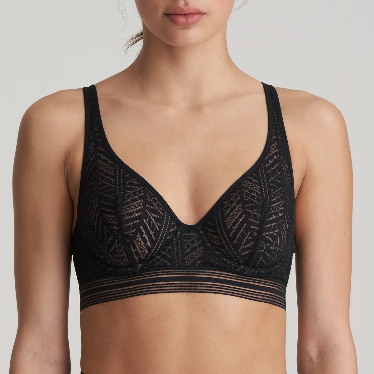 MARIE JO RICHARD WIRE BRA - BLACK