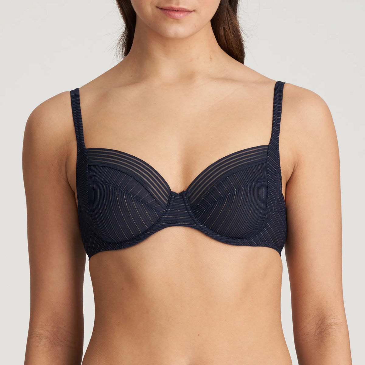 MARIE JO TOKUDA FULL CUP BRA - VELVET BLUE