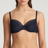 MARIE JO TOKUDA FULL CUP BRA - VELVET BLUE