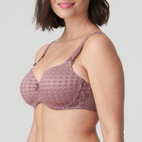 PRIMA DONNA MADISON PADDED HEART SHAPE BRA - SATIN TAUPE