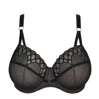 PRIMA DONNA VYA SEMI TRANSPARENT FULL CUP BRA - BLACK