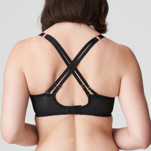 PRIMA DONNA VYA SEMI TRANSPARENT FULL CUP BRA - BLACK