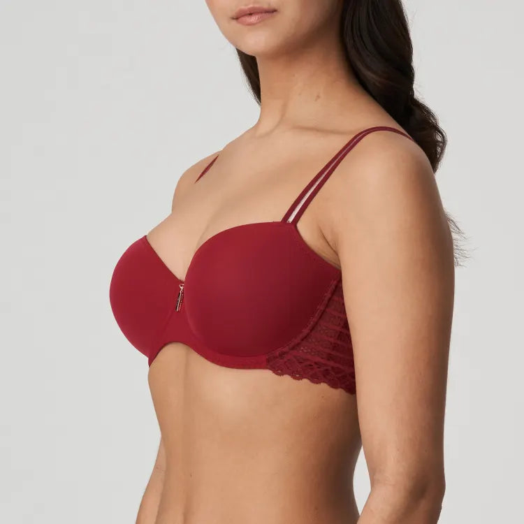 PRIMA DONNA TWIST EAST END PADDED BALCONY BRA -RED BOUDOIR – Tops & Bottoms