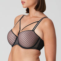 PRIMA DONNA GLASS BEACH PADDED BALCONY BRA - BLACK