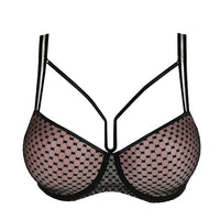 PRIMA DONNA GLASS BEACH PADDED BALCONY BRA - BLACK