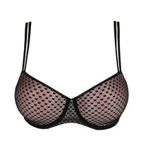 PRIMA DONNA GLASS BEACH PADDED BALCONY BRA - BLACK