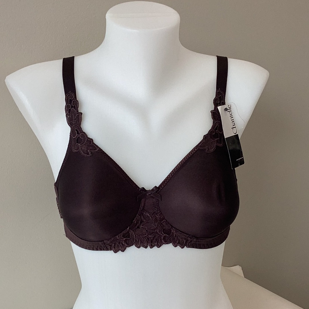CHANTELLE HEDONA SMOOTH WIRELESS MINIMIZER BRA - CHOCOLATE