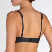 MARIE JO AVERO PADDED HEART SHAPED BRA - NIGHT GREY