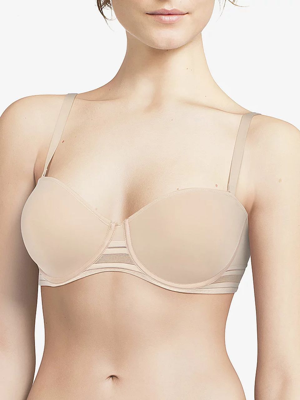CHANTELLE PASSIONATA RHYTHM STRAPLESS BRA - BEIGE