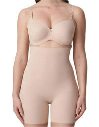 PRIMA DONNA PERLE HIGH BRIEF SHAPEWEAR WITH LEGS - CAFE LATTE