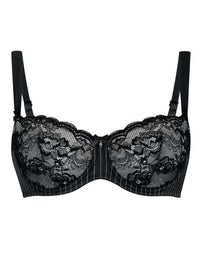 ROSA FAIA ANTONIA PADDED BALCONETTE - BLACK