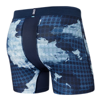 SAXX DROPTEMP COOLING MESH BOXER BRIEF FLY - CLOUD DROP CAMO/NAVY