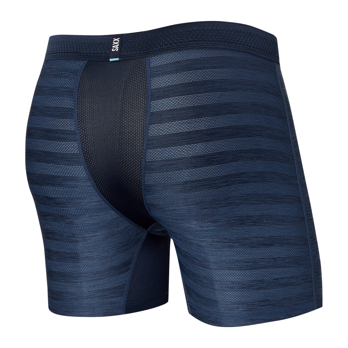 SAXX DROPTEMP COOLING MESH BOXER BRIEF FLY - DARK DENIM HEATHER