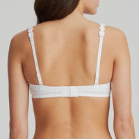 MARIE JO AVERO PADDED HEART SHAPED BRA - WHITE