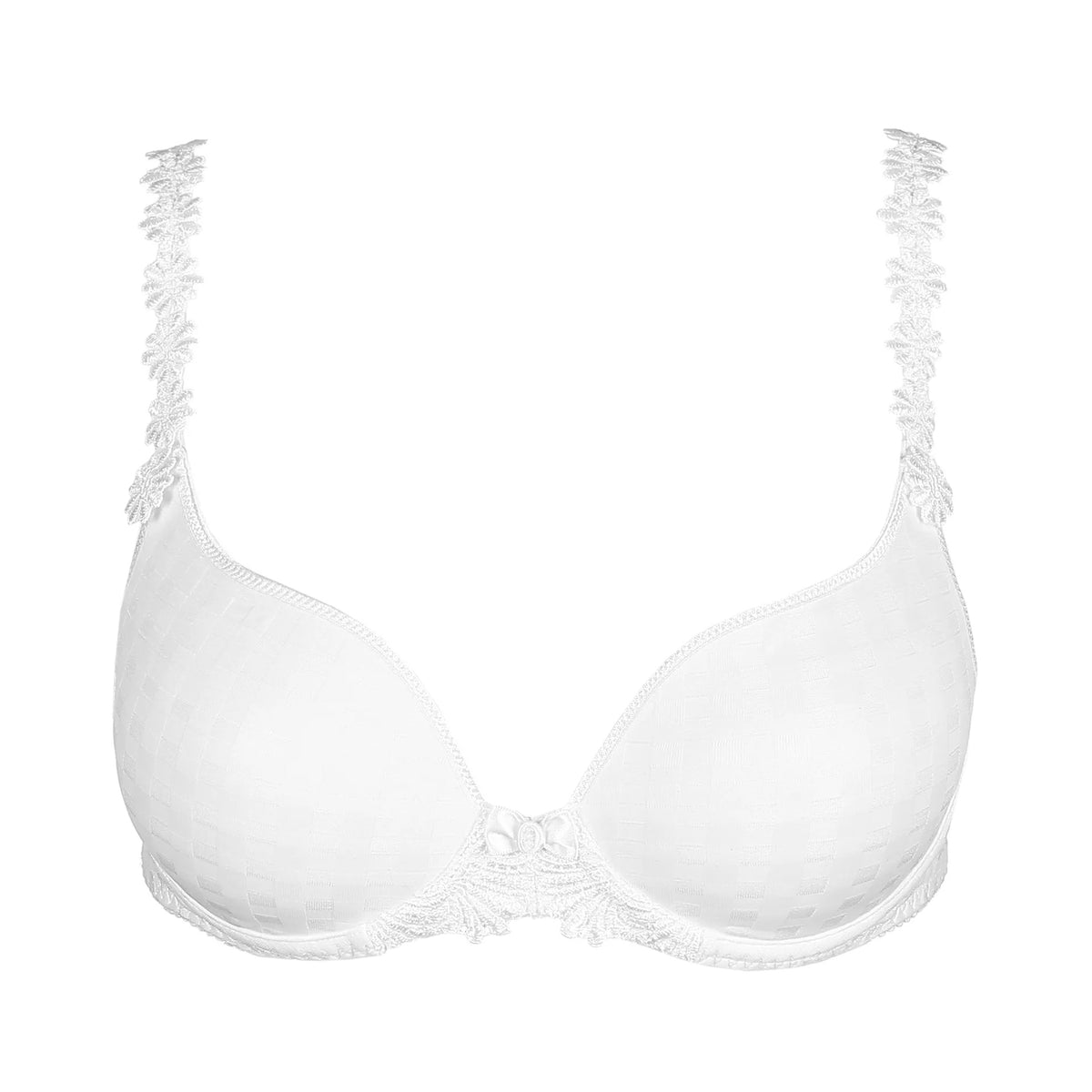 MARIE JO AVERO PADDED HEART SHAPED BRA - WHITE