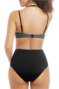 AMOENA AYON WIRELESS BIKINI TOP - BLACK/WHITE