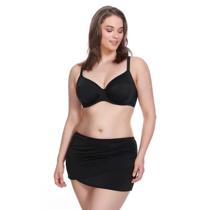 ELOMI SWIM ESSENTIAL WRAP SKIRTED BRIEF