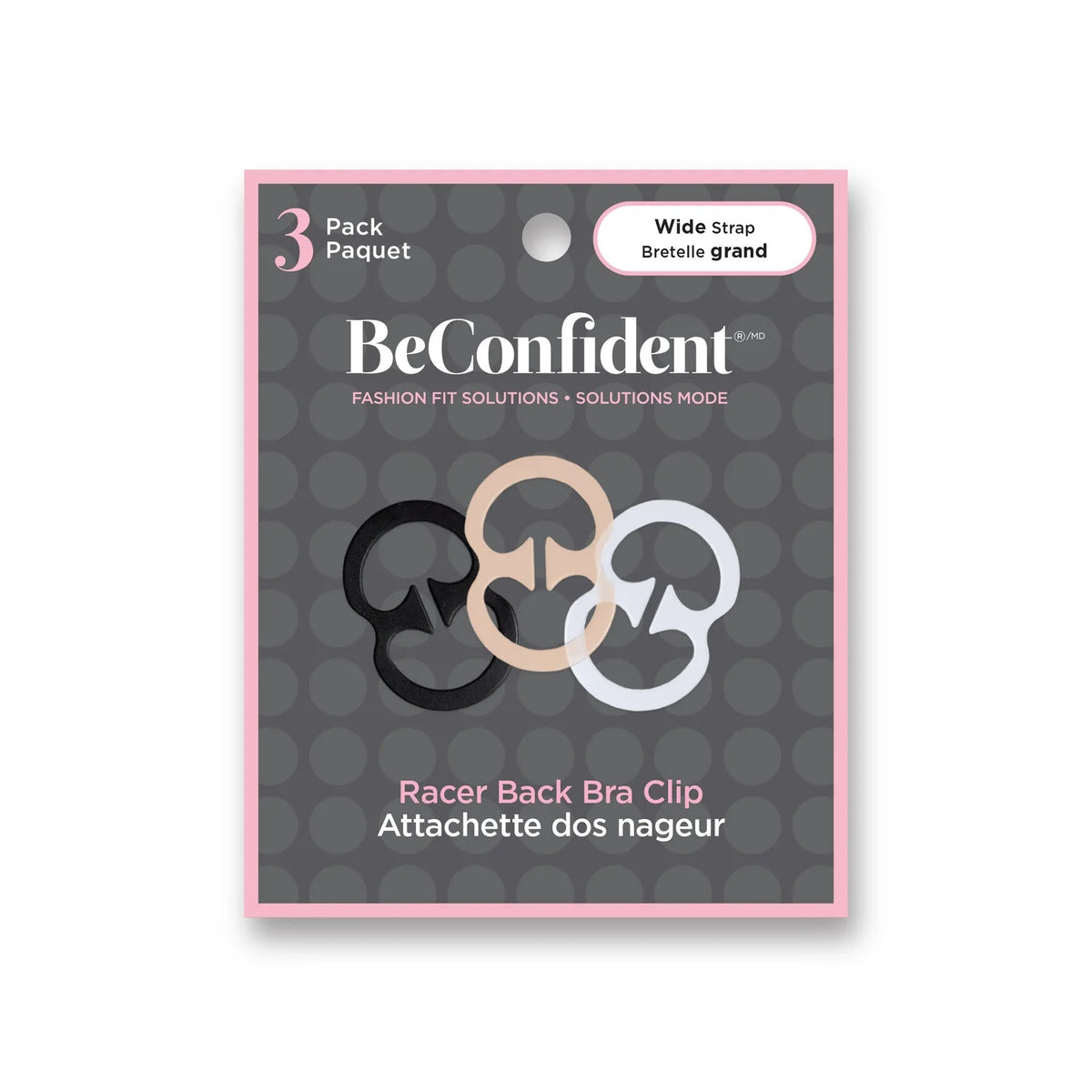 BE CONFIDENT RACER BRA BACK CLIPS