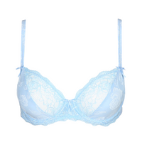 MARIE JO AXELLE DEEP PLUNGE BRA - BLUE BELL