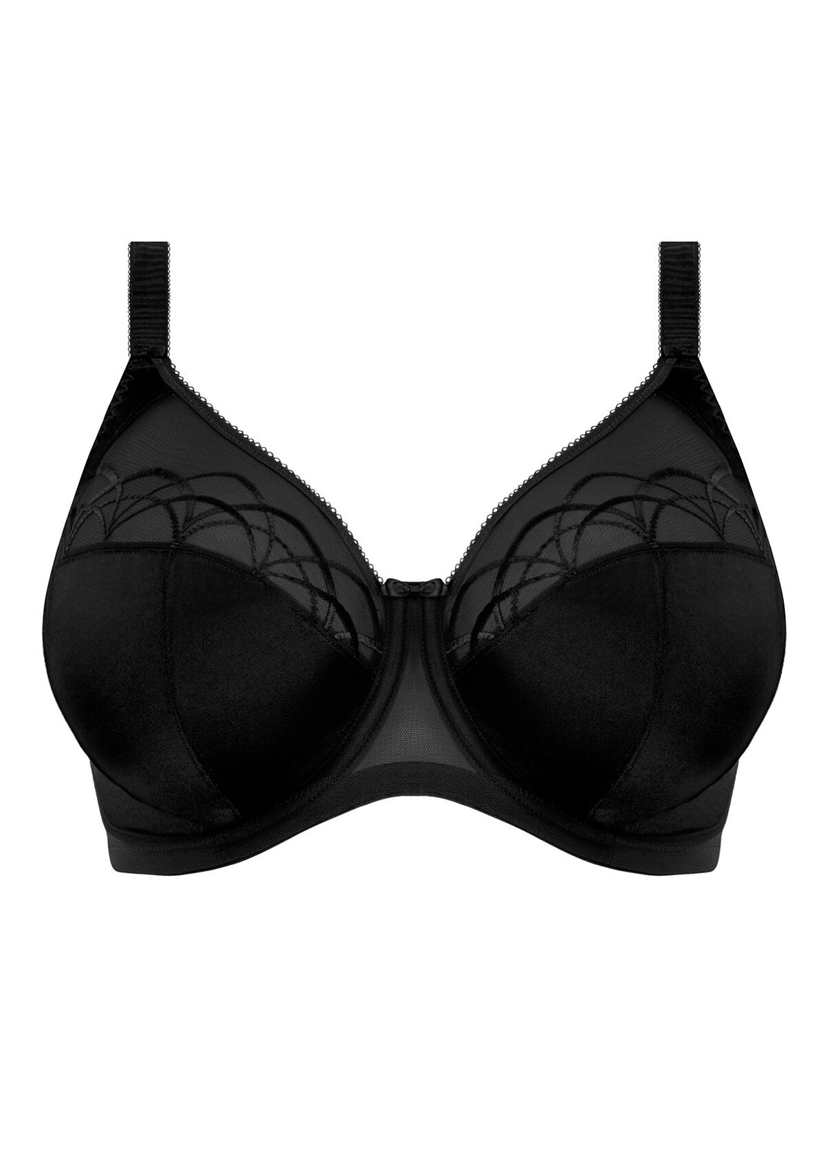 ELOMI CATE FULL CUP UNDERWIRE BRA - BLACK – Tops & Bottoms
