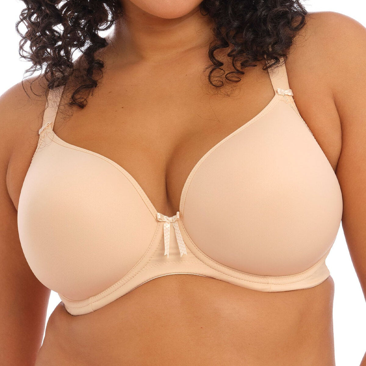 ELOMI BIJOU MOULDED T-SHIRT BRA - SAND