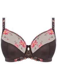 FANTASIE ADRIENNE SIDE SUPPORT FULL CUP BRA - CHARCOAL BLOOM
