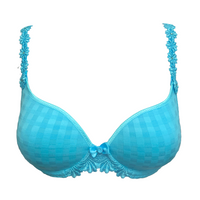 MARIE JO AVERO PADDED HEART SHAPE BRA - PARADISE BLUE