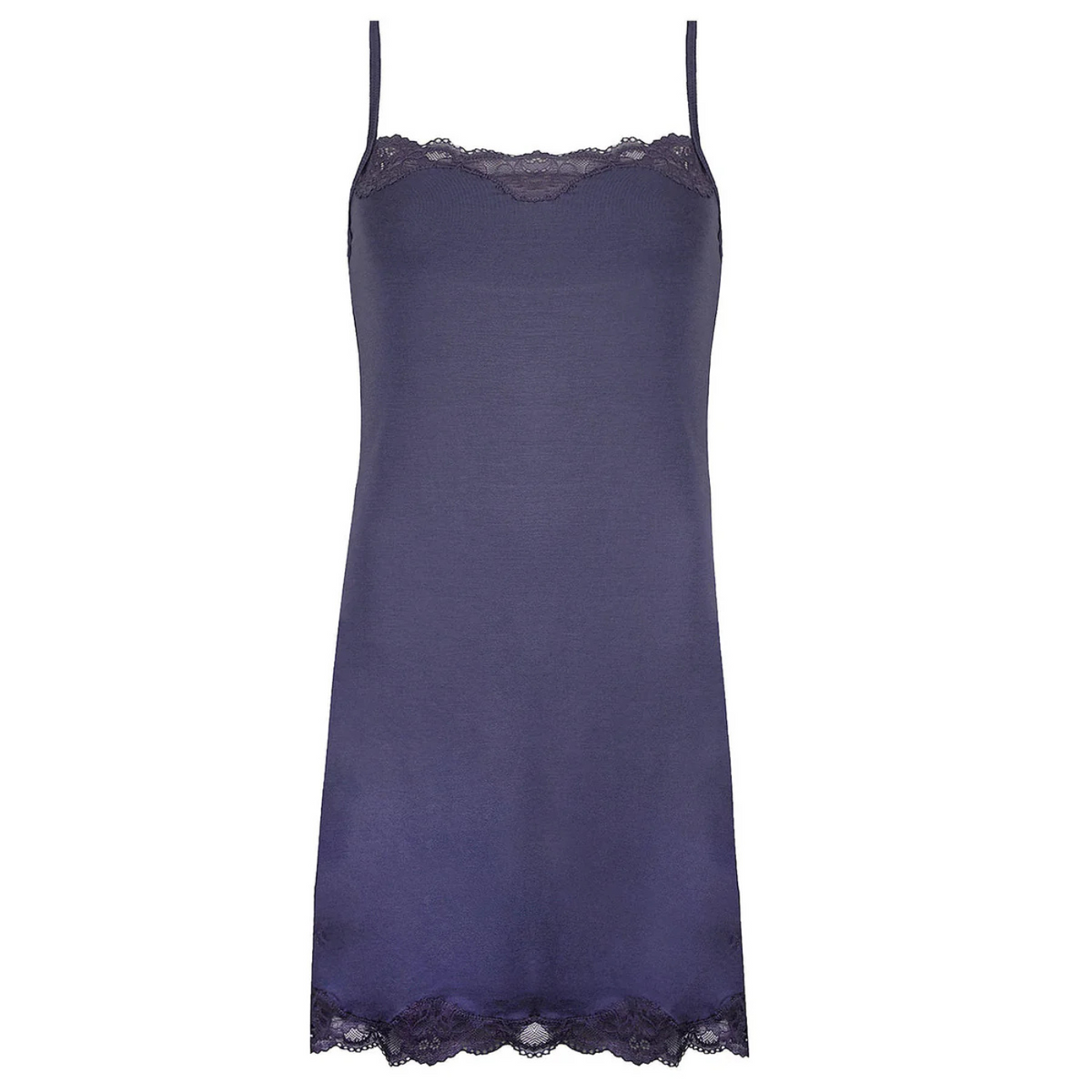 ANTIGEL SIMPLY PERFECT SLEEVELESS NIGHTIE - BLUE PURPLE