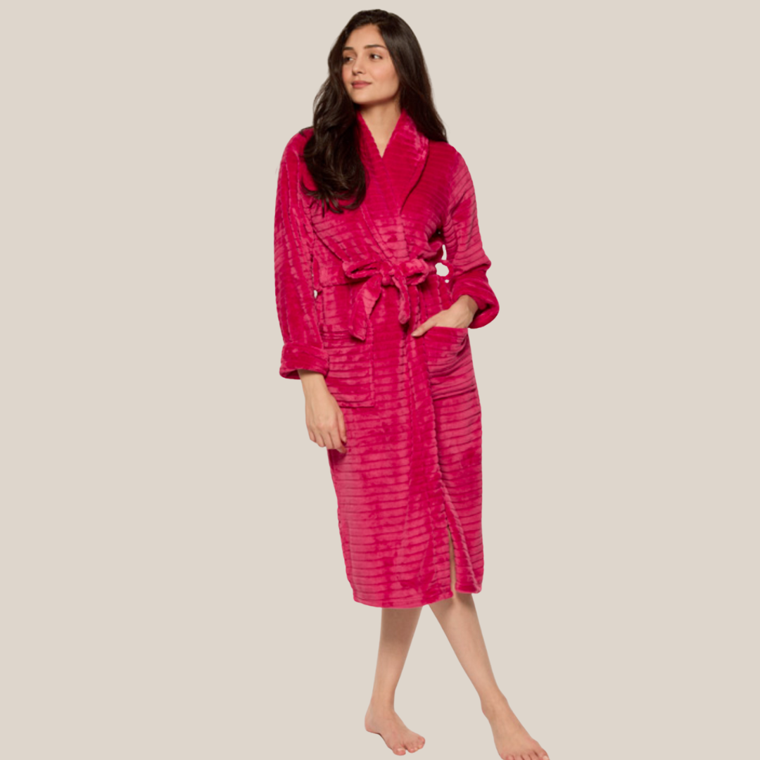 CLAUDEL STRIPED BATHROBE