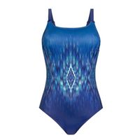 AMOENA ROME ONE PIECE SWIMSUIT - NAVY/TURQUOISE