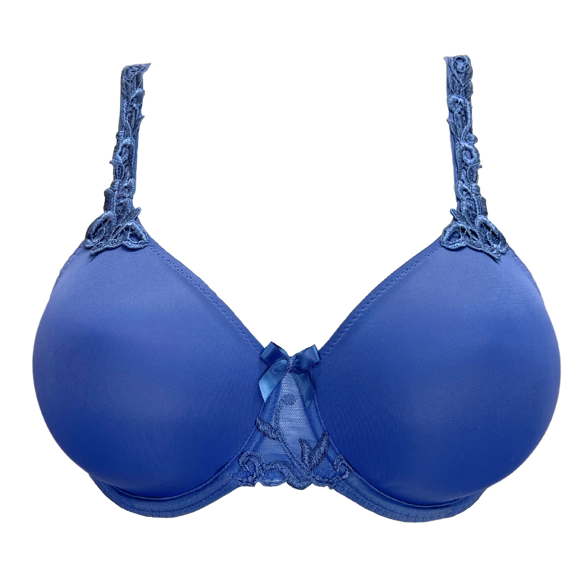 SIMONE PERELE ANDORA RIGID SEAMLESS BRA - DENIM