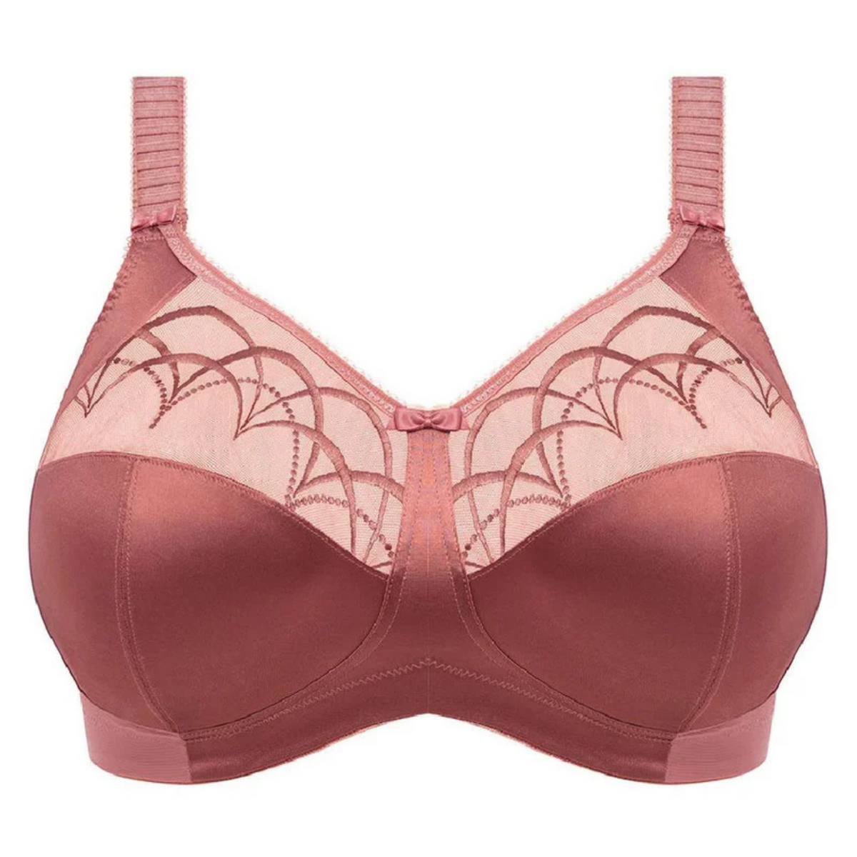 ELOMI CATE SOFT CUP NONWIRE BRA - ROSEWOOD