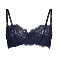 SKARLETT BLUE ENTICE BALCONETTE BRA - BLACK/MIDNIGHT