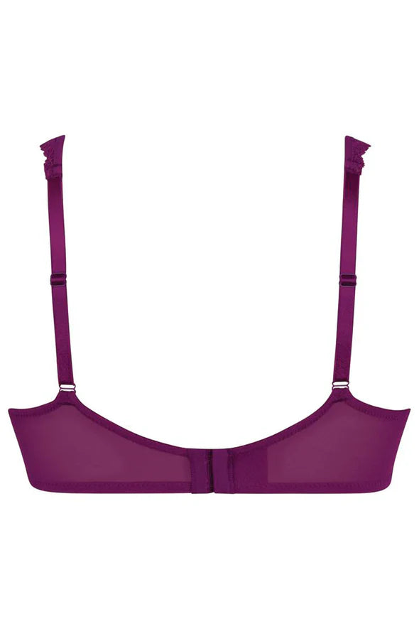 ROSA FAIA SELMA UNDERWIRE BRA - PURPLE WINE