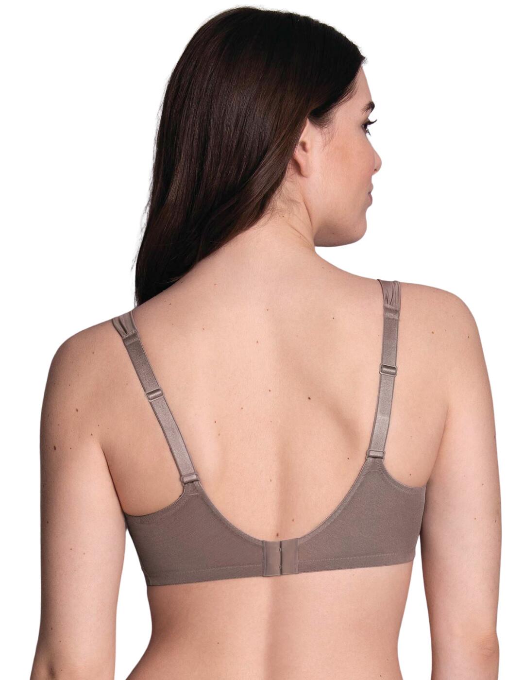 ANITA ANTONIA WIRE-FREE PADDED MASTECTOMY BRA - DUSTY GREY