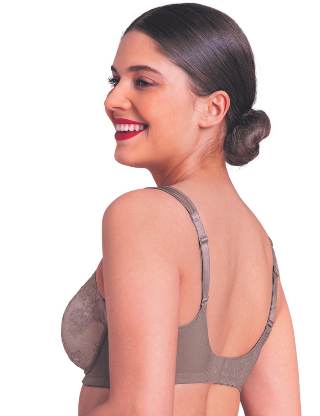 ANITA ANTONIA WIRE-FREE PADDED MASTECTOMY BRA - DUSTY GREY