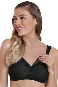 ANITA EMILY WIRE-FREE POST MASTECTOMY BRA - BLACK