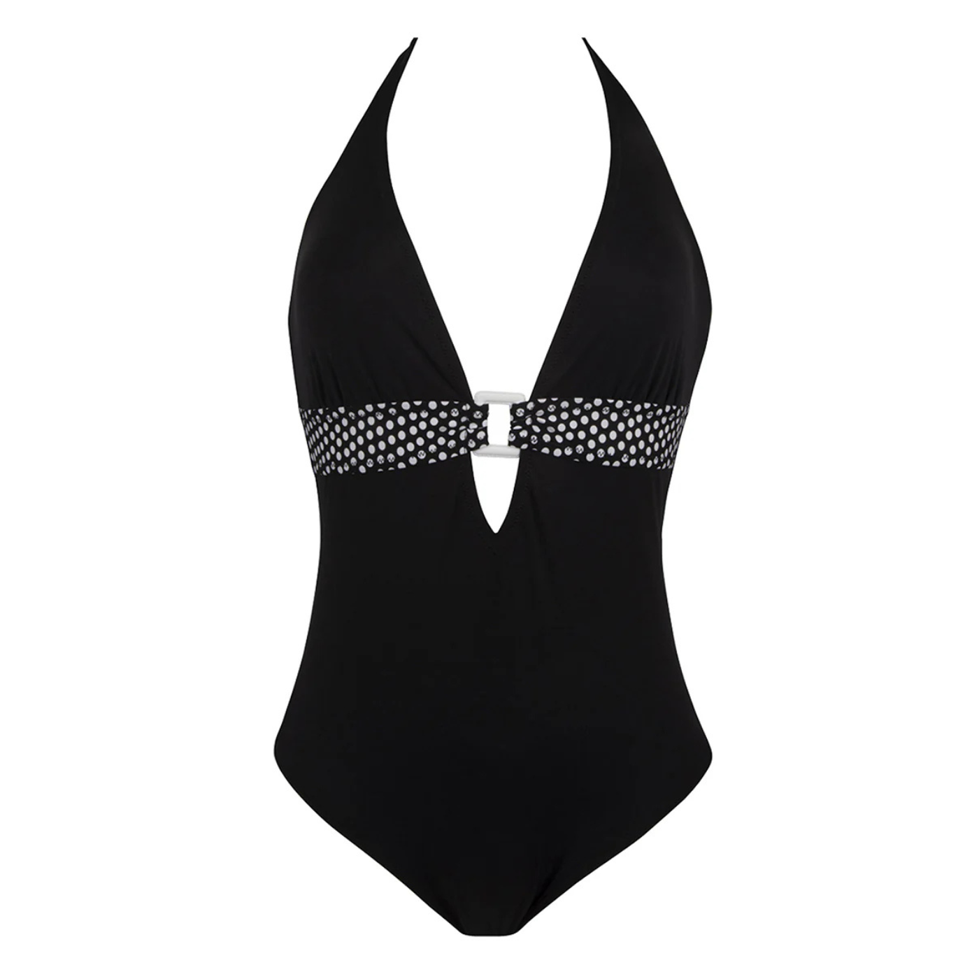ENOF（イナフ）　ace v cut onepiece black 02 LUMINOVA Selene Sleek One-Piece Swimsuit with Elegant Cross