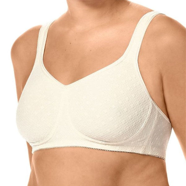 AMOENA TIANA WIRELESS MASTECTOMY BRA - OFF WHITE