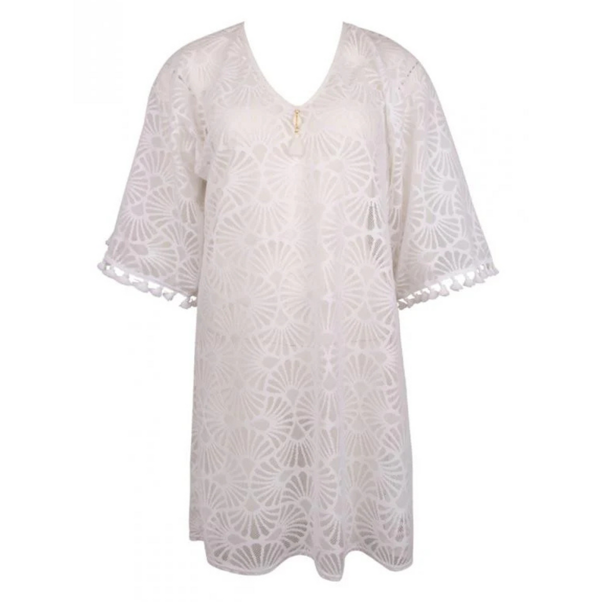 LA MUSE DENTELLE BEACH COVER-UP - WHITE