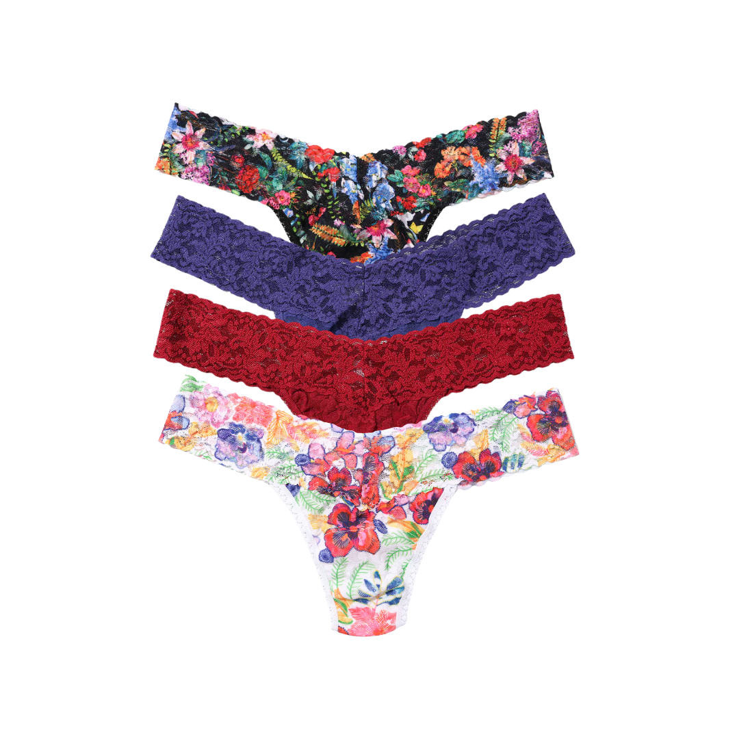 HANKY PANKY LIMITED EDITION SIGNATURE LACE LOW RISE THONG