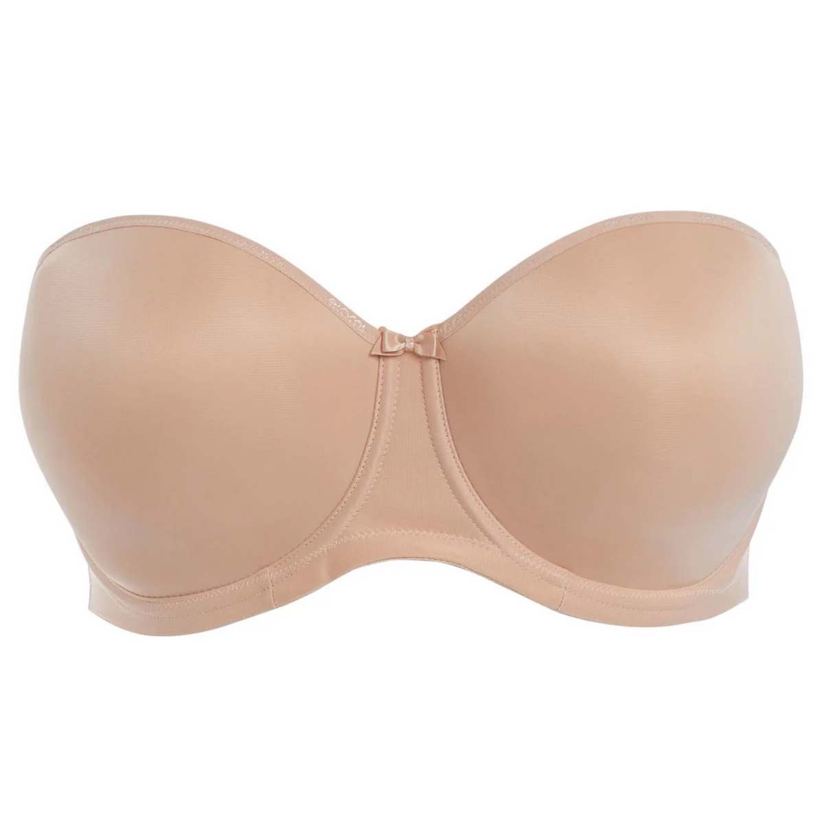 ELOMI SMOOTHING MOULDED STRAPLESS BRA - NUDE