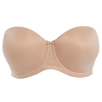 ELOMI SMOOTHING MOULDED STRAPLESS BRA - NUDE