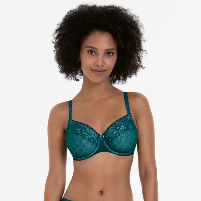 ROSA FAIA ROSEMARY UNDERWIRED BRA - EMERALD