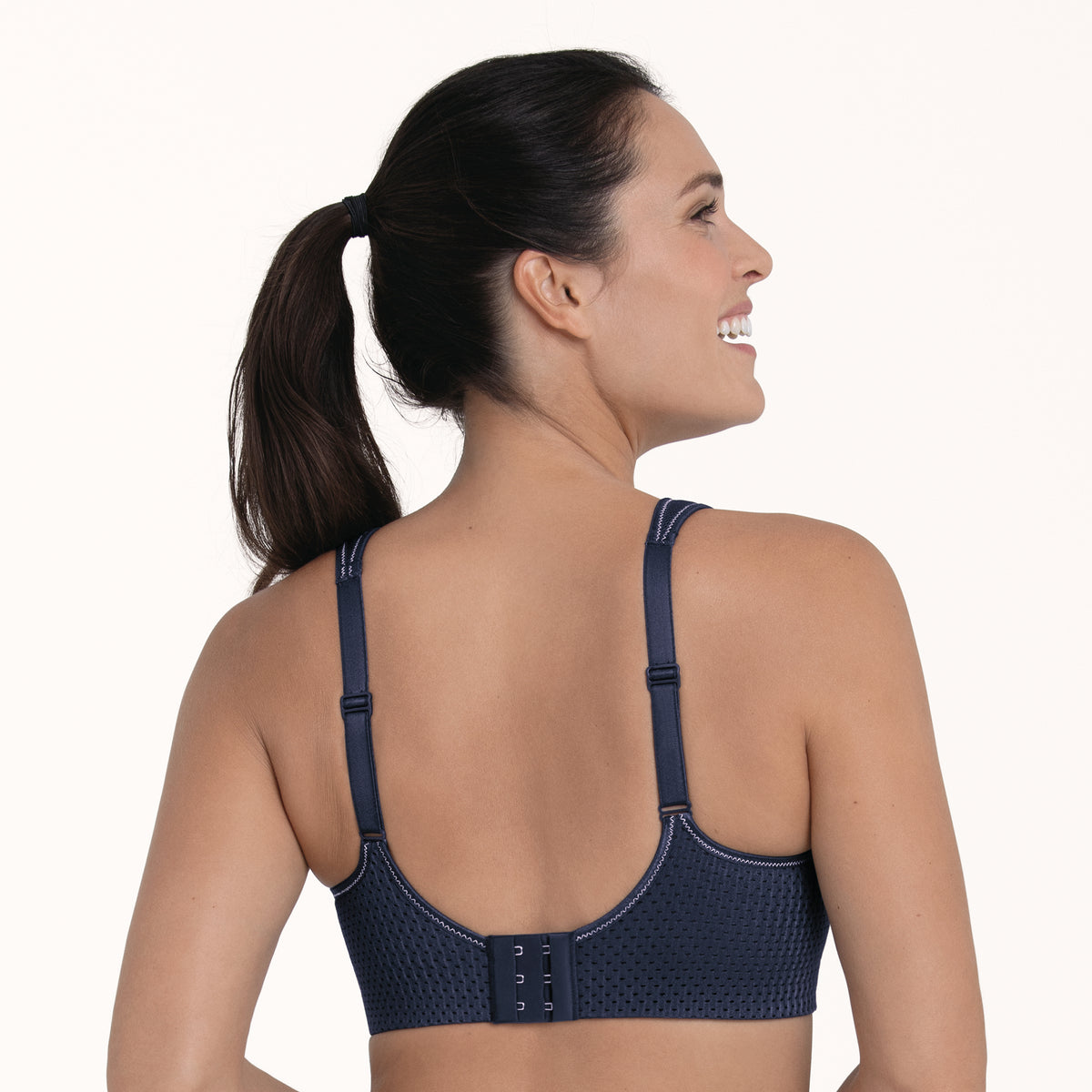 ANITA AIR CONTROL SPORTS BRA WITH PADDED CUPS - BLUE IRIS