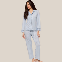 CLAUDEL STRIPED LONG SLEEVE 2PC PJ SET