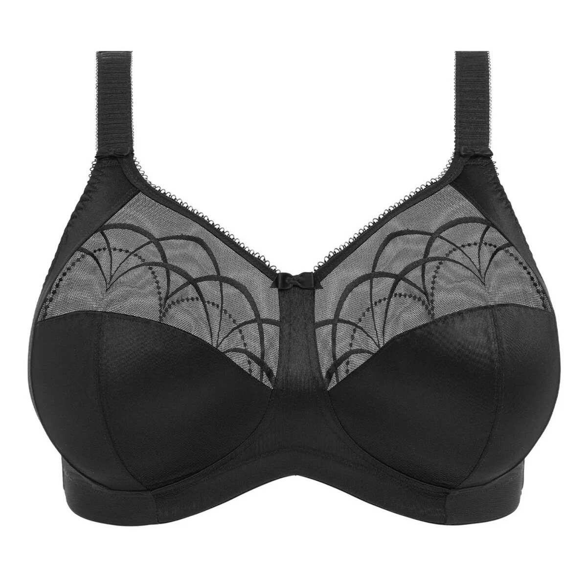 ELOMI CATE SOFT CUP NONWIRE BRA - BLACK