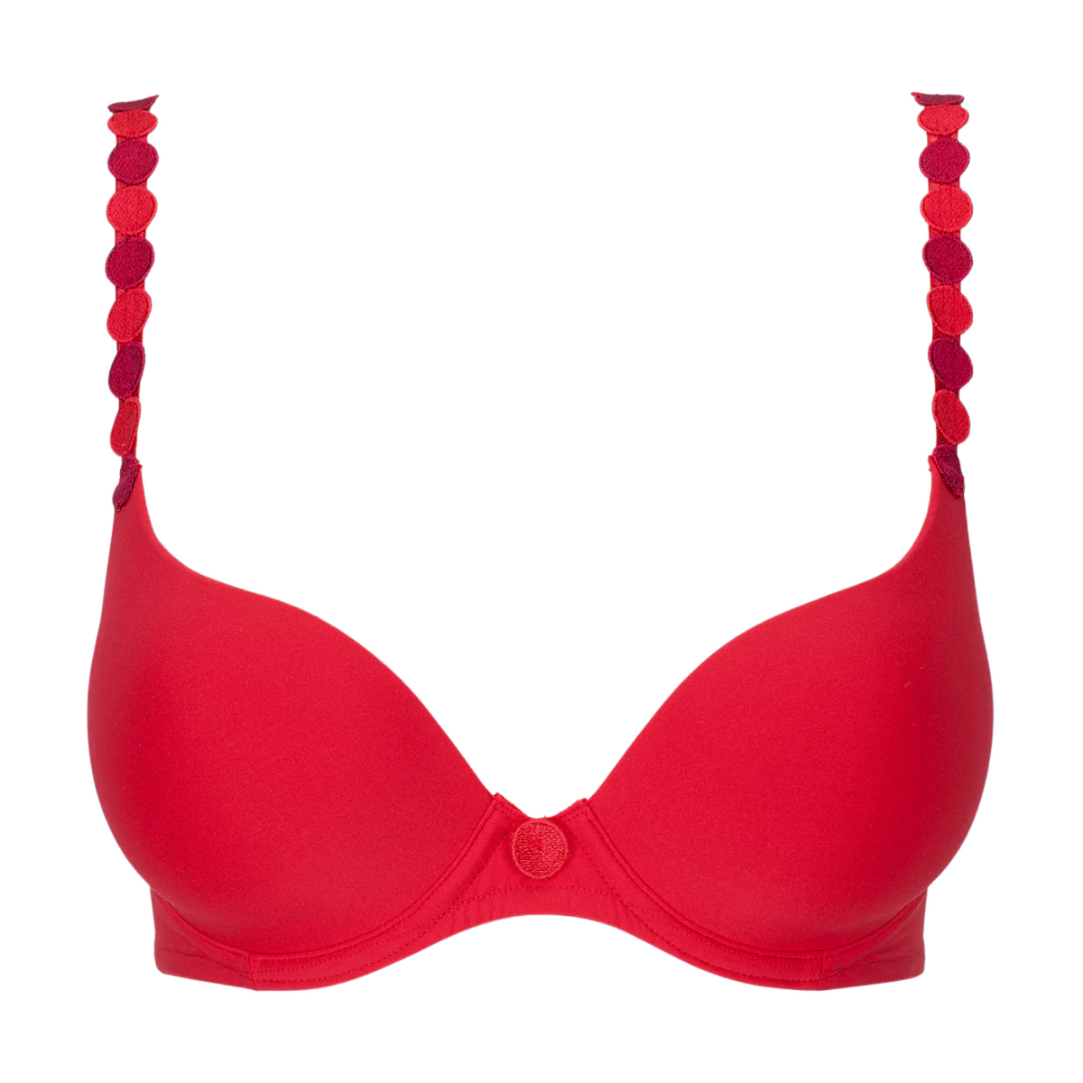 MARIE JO TOM PADDED BRA HEARTSHAPE - SCARLET