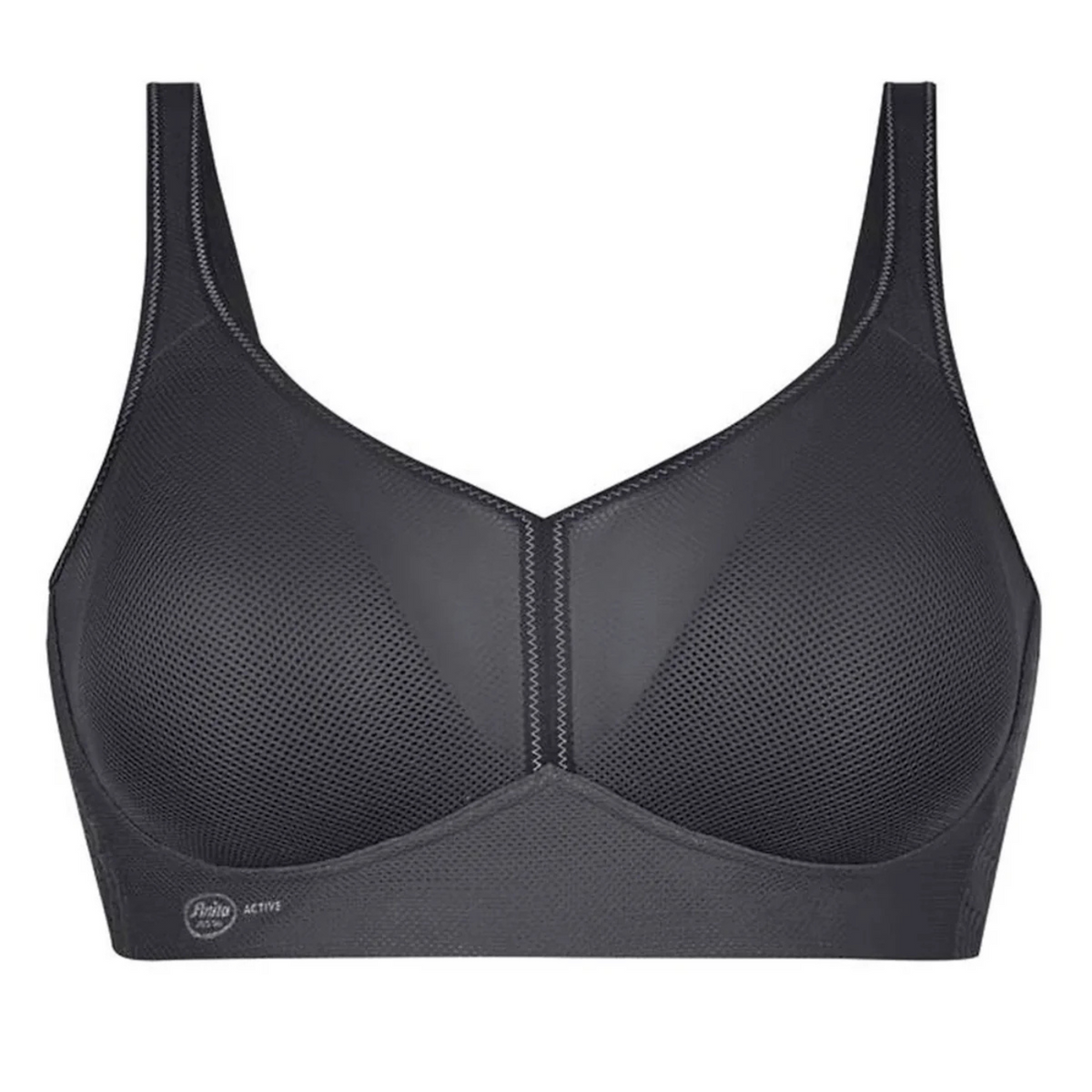 ANITA AIR CONTROL SPORTS BRA WITH PADDED CUPS - ANTHRACITE